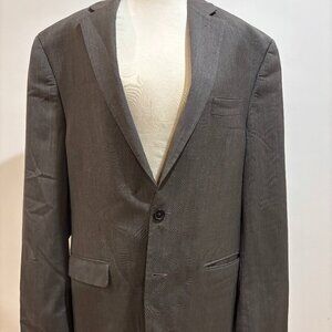 Lauren Ralph Lauren Men's Wool Blazer Herringbone Plaid Size 42R; Missing button